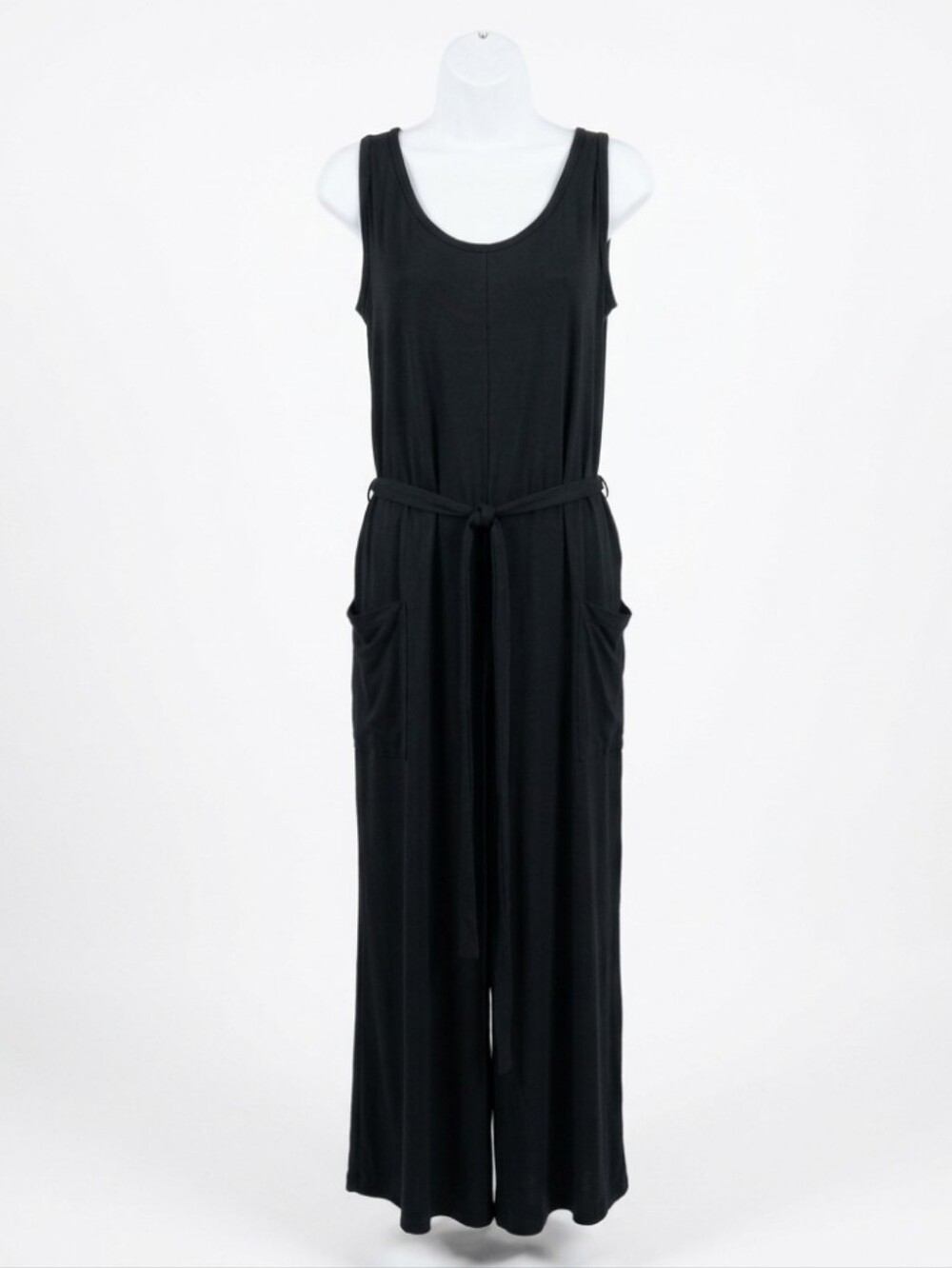 MeUndies Wide Leg Flowy Ultra Modal Jumpsuit Black Women's 3X